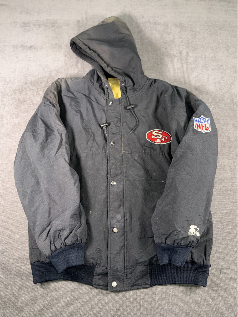 Vintage Starter San Francisco 49ers NFL Hooded Jacket